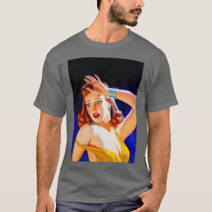 Camiseta Ilustracion Vintage Paperback Damsel