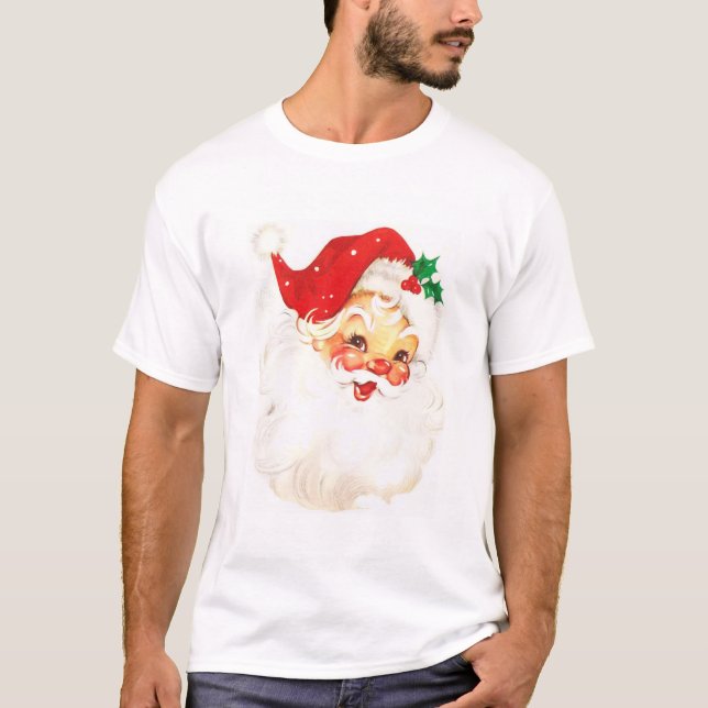 Camiseta Ilustracion Vintage Santa Claus (Anverso)