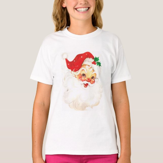Camiseta Ilustracion Vintage Santa Claus (Anverso)