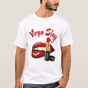 Camiseta Ilustracion Virgo Slay Red Lipstick