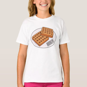 Camiseta Ilustracion Waffle personalizado