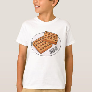 Camiseta Ilustracion Waffle personalizado