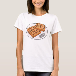 Camiseta Ilustracion Waffle personalizado