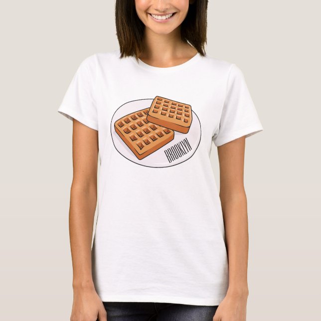 Camiseta Ilustracion Waffle personalizado (Anverso)
