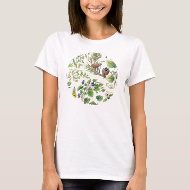 Camiseta Ilustraciones botánicos de Larousse (Anverso)