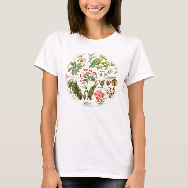 Camiseta Ilustraciones botánicos de Larousse (Anverso)