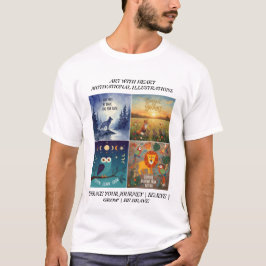 Camiseta Ilustraciones de Animales Motivacionales y Citas d