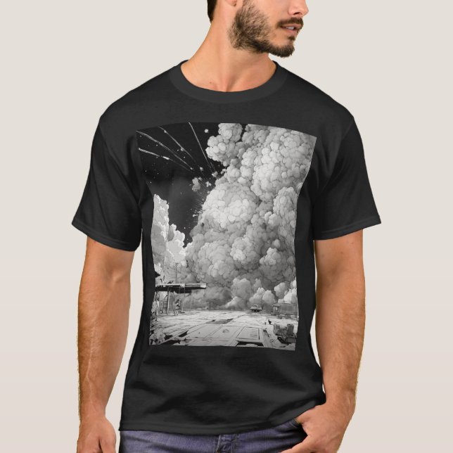 Camiseta Ilustraciones de arte monocromático (Anverso)