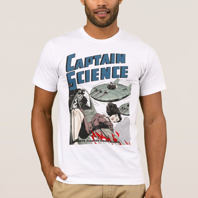 Camiseta Ilustraciones de capitán Science #3 (Anverso)