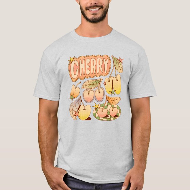 Camiseta Ilustraciones de cerezo/cerezo (Anverso)