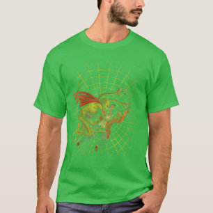 Camiseta Ilustraciones de cómics de terror vintage para muj