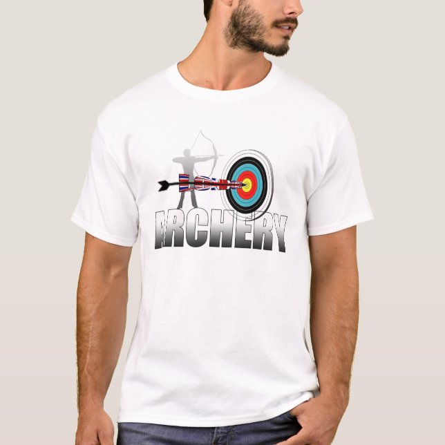 Camiseta Ilustraciones de los Archers de la blanco de (Anverso)