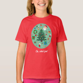 Camiseta Ilustraciones de Navidad Fiesta