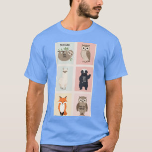 Camiseta Ilustraciones de sabiduría animal caprichosa amigo