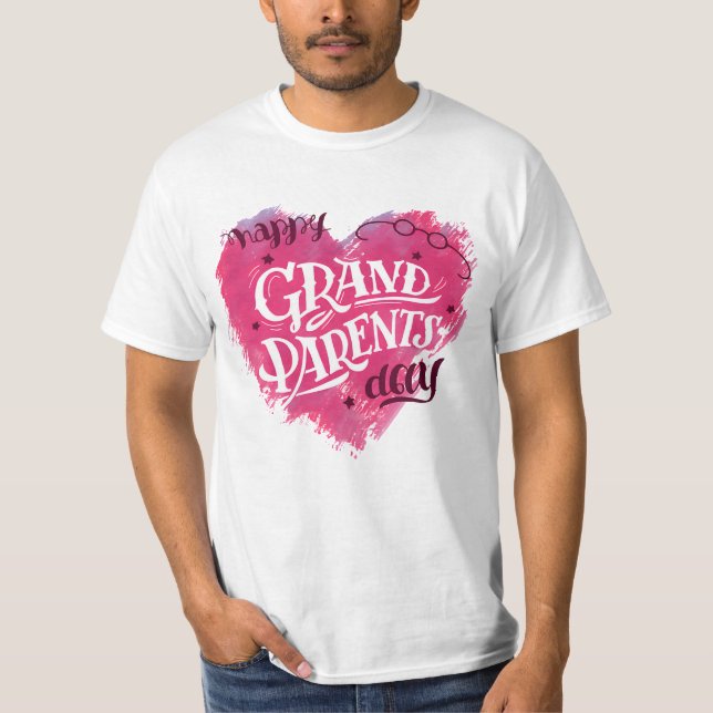 Camiseta "Ilustraciones del Día Nacional de los Abuelos" (Anverso)