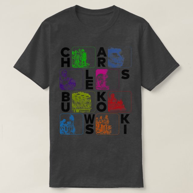 Camiseta Ilustraciones del libro Bukowski (Diseño del anverso)