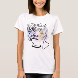 Camiseta Ilustraciones estéticos, café Chica
