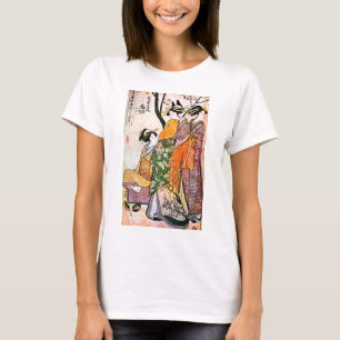Camiseta Ilustraciones japonesas del geisha del vintage