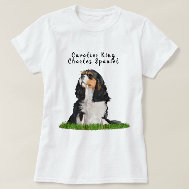 Camiseta ilustrada arrogante del perro de aguas de (Diseño del anverso)