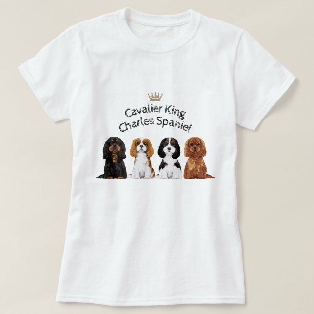Camiseta ilustrada arrogante del perro de aguas de (Diseño del anverso)