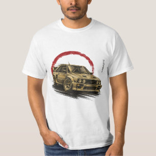 Camiseta Ilustrada de Coche de Rally Clásico VANOS
