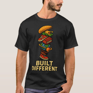 Camiseta Ilustrada de Construcción Diferente Apila