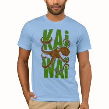 Camiseta Ilustrada de Pulpo Kawaii al Estilo Japon