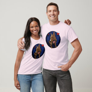 Camiseta ilustrada de toros ingleses artísticos