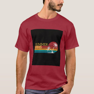 Camiseta Ilustrada de Vibraciones de Verano Colori