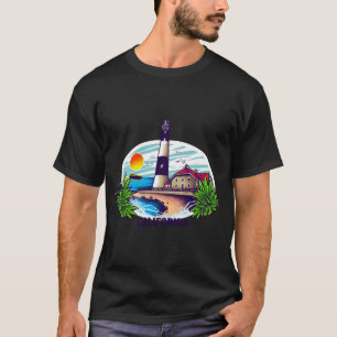 Camiseta ilustrada del faro de California