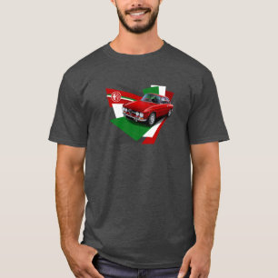Camiseta ilustrada GTV de Alfa Romeo 1750