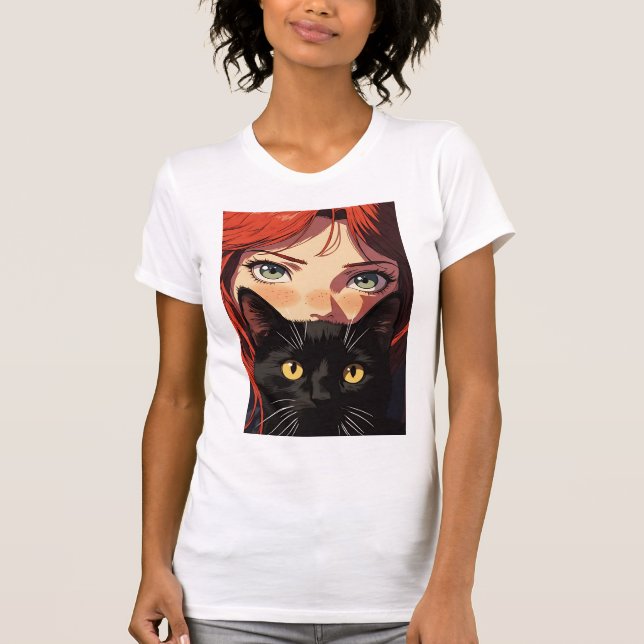 Camiseta ilustrada Mystic Red (Anverso)
