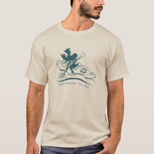 Camiseta ilustrada Sillhouette de los yacs de