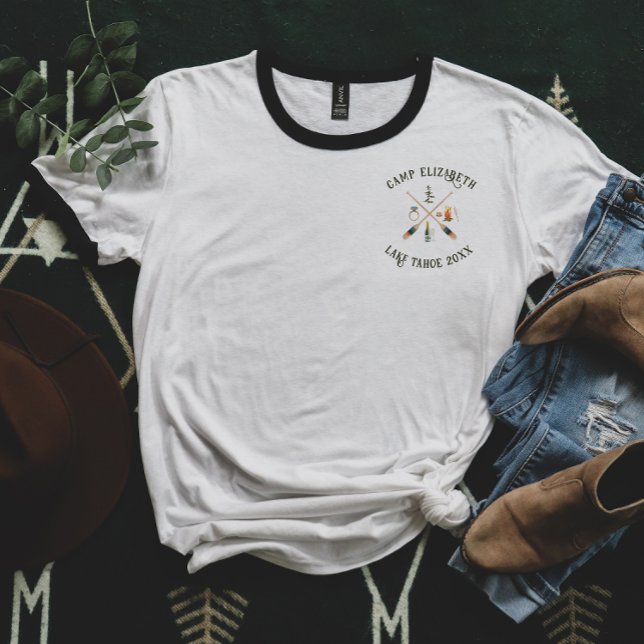 Camiseta Ilustrado Camping | Despedida de soltera Dama de h (Subido por el creador)