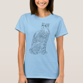 Camiseta Ilustrador de Adobe del gato