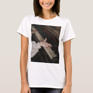 Camiseta Ilustrante arte de piano