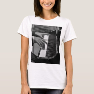 Camiseta Ilustrante arte de piano