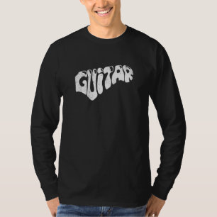 Camiseta Ilustrante Guitarra Gráfico Rock Instrumentos Musi