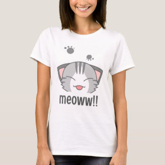 Camiseta Ilustrativa de Gato