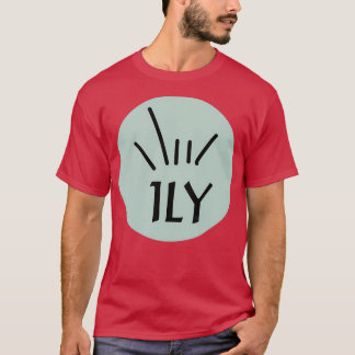 Camiseta ILY Celadon