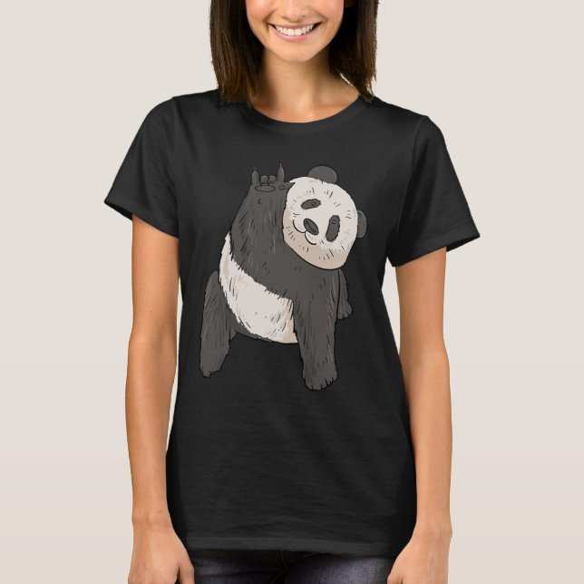 Camiseta ILY Panda ASL Hand Gesture Deaf Hearing Loss Consc (Anverso)