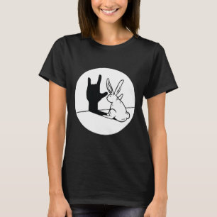 Camiseta ILY Rabbit ASL Hand Gesture Deaf Hearing Loss Awar