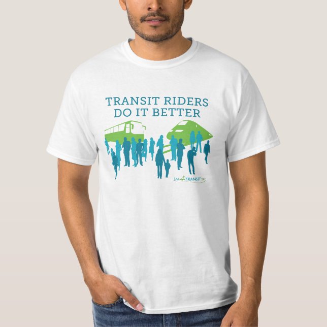 Camiseta IM4Transit.org -- Los "jinetes del tránsito mejora (Anverso)