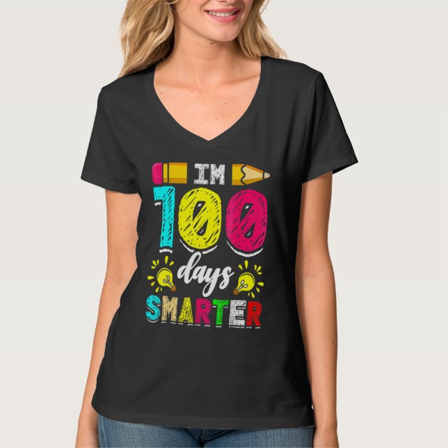 Camiseta I'm 100 Days Smarter Student 100th School Day Chal (Anverso)