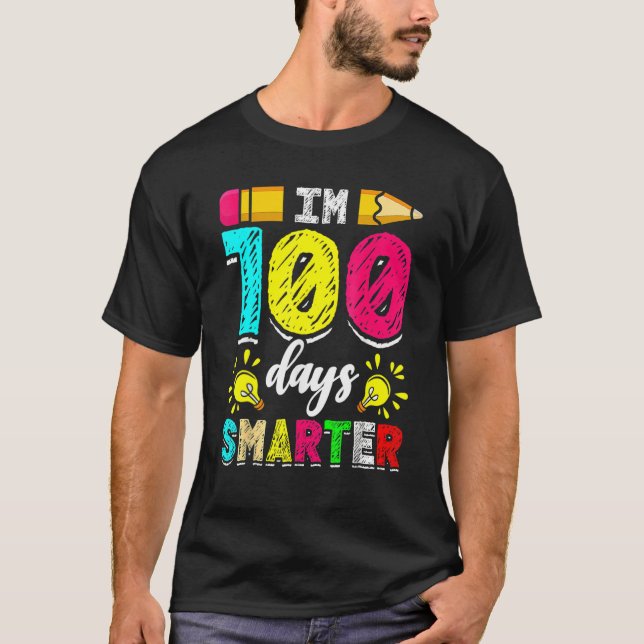 Camiseta I'm 100 Days Smarter Student 100th School Day Chal (Anverso)