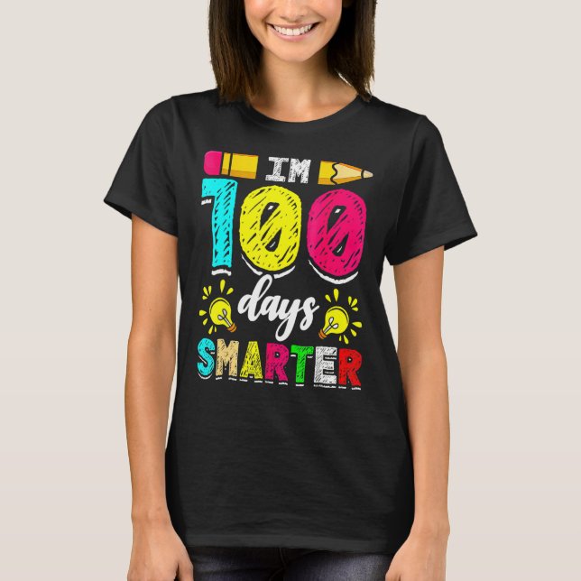 Camiseta I'm 100 Days Smarter Student 100th School Day Chal (Anverso)