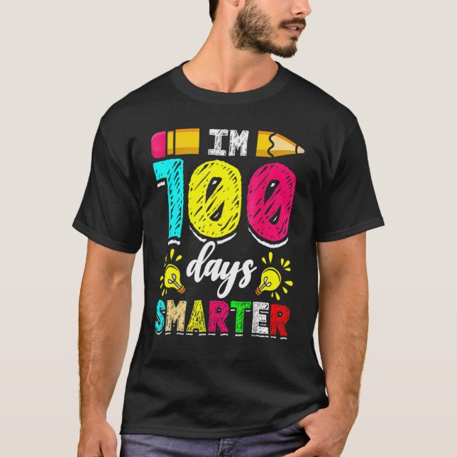 Camiseta I'm 100 Days Smarter Student 100th School Day Chal (Anverso)