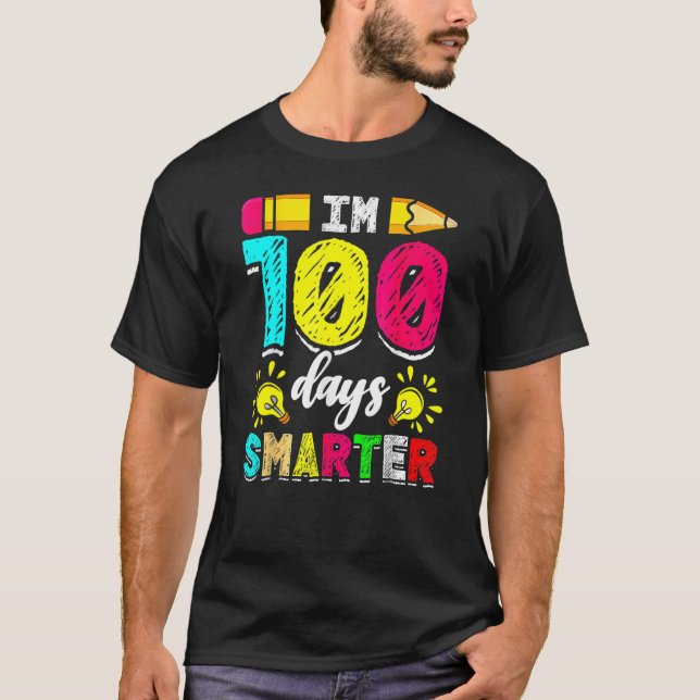 Camiseta I'm 100 Days Smarter Student 100th School Day Chal (Anverso)