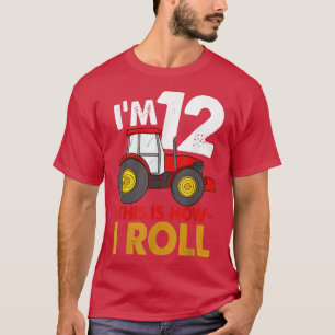 Camiseta I'm 12 This Is How I Roll Truck Birthday Funny Wom