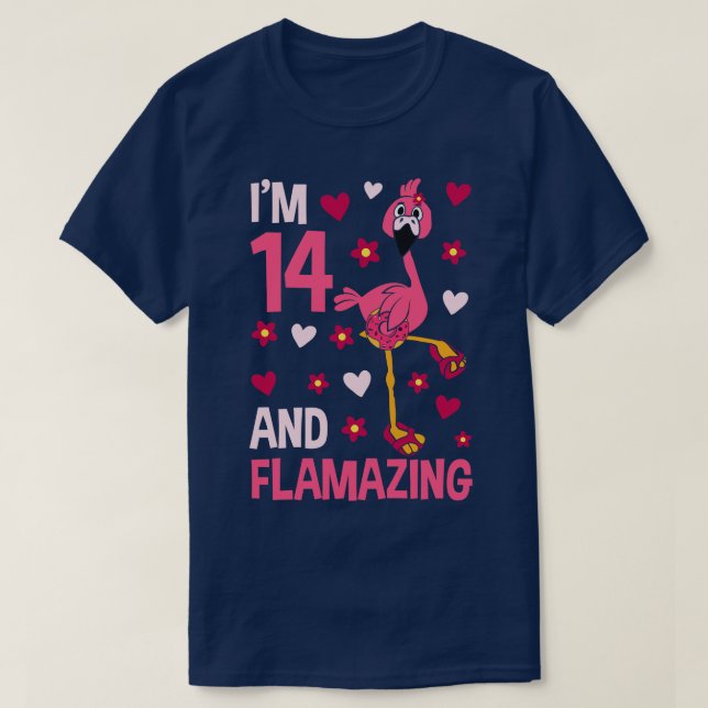 Camiseta Im 14 y flamenco flamenco (Diseño del anverso)